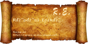 Répási Enikő névjegykártya